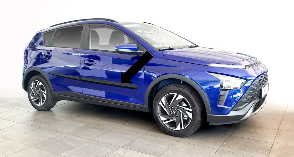 Seitenschutzleisten schwarz für Hyundai Bayon ab Baujahr 03.2021- F24 3700024 b