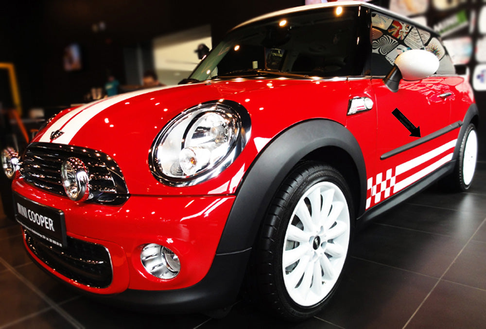 Seitenschutzleisten schwarz für Mini II One Cooper S Cabrio R56 R57 R58 ´06- F25 e
