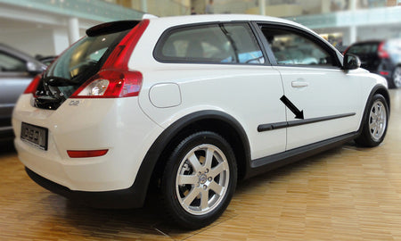Seitenschutzleisten schwarz für Volvo C30 Kombicoupé Typ M Bauj. 2006–2012 F25 b