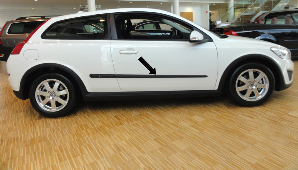 Seitenschutzleisten schwarz für Volvo C30 Kombicoupé Typ M Bauj. 2006–2012 F25 d