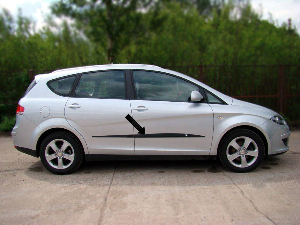 Seitenschutzleisten schwarz für Seat Altea XL Van Kombi Baujahre 2006-2015 F26 b