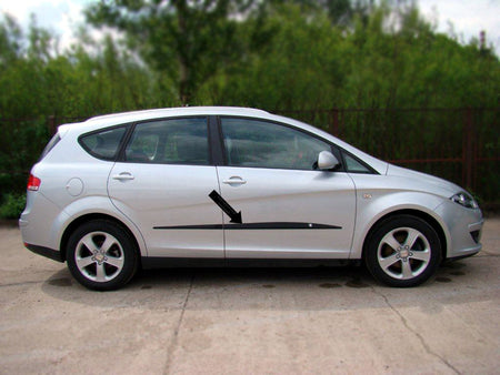 Seitenschutzleisten schwarz für Seat Altea XL Van Kombi Baujahre 2006-2015 F26 b