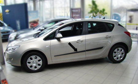 Seitenschutzleisten schwarz für Opel Astra J Schrägheck ab Baujahr 12.2009- F27 b