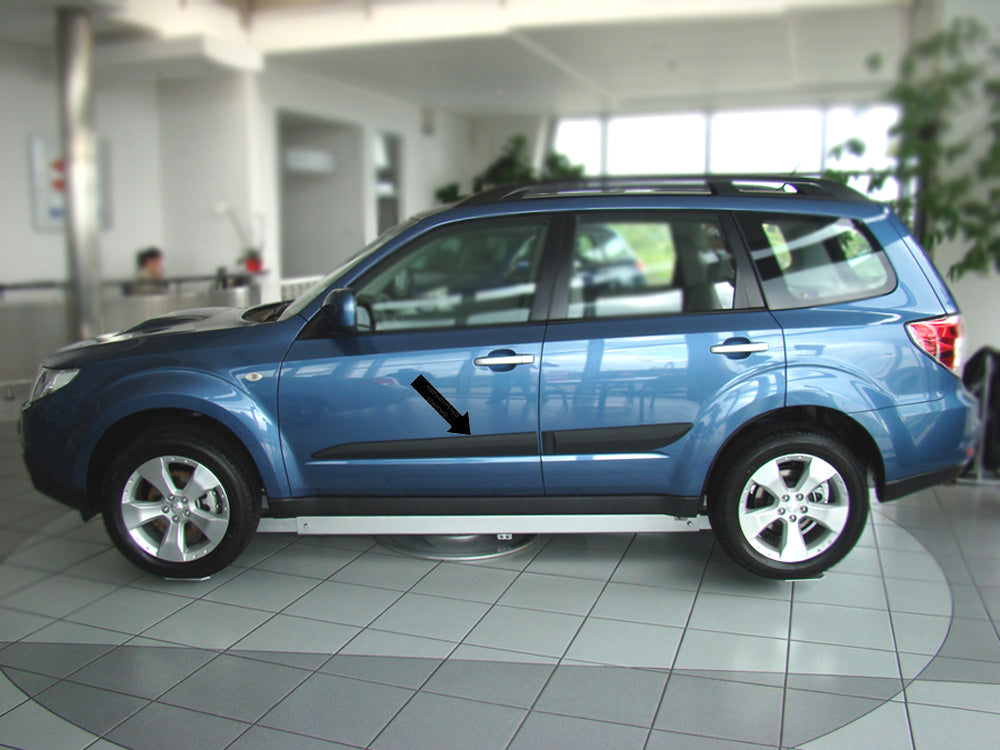 Seitenschutzleisten schwarz für Subaru Forester III SH SUV ab Mopf 2010-2013 F30 d