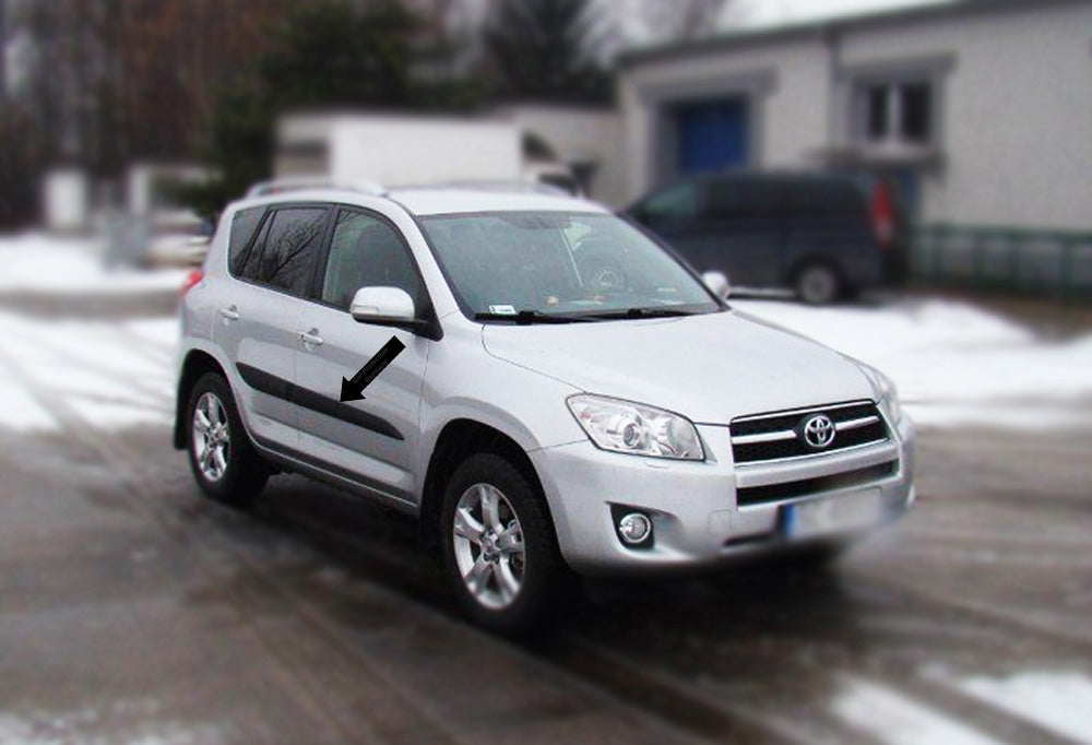 Seitenschutzleisten schwarz für Toyota RAV4 III SUV Kombi 11.2005-11.2012 F30 b