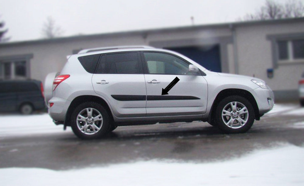 Seitenschutzleisten schwarz für Toyota RAV4 III SUV Kombi 11.2005-11.2012 F30 d