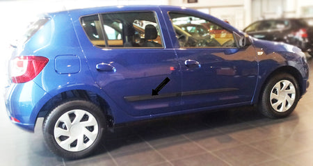 Seitenschutzleisten schwarz für Dacia Sandero II 2. Generation ab 10.2012- F31 d