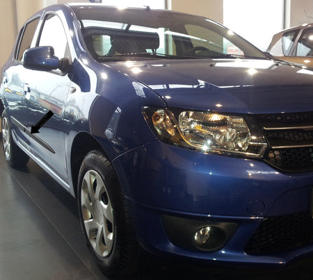 Seitenschutzleisten schwarz für Dacia Sandero II 2. Generation ab 10.2012- F31 e