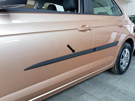 Seitenschutzleisten schwarz für VW Polo VI Schrägheck 6.Gen Typ AW 06.2017- F31 e