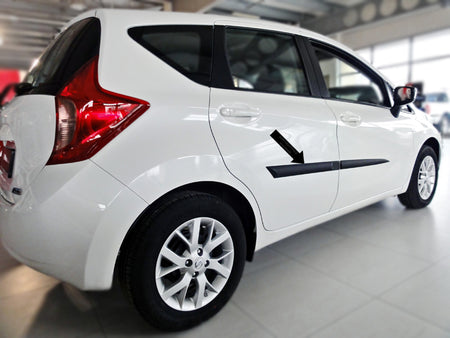 Seitenschutzleisten schwarz für Nissan Note II Typ E12 Kombi ab Bj. 06.2013- F32 b