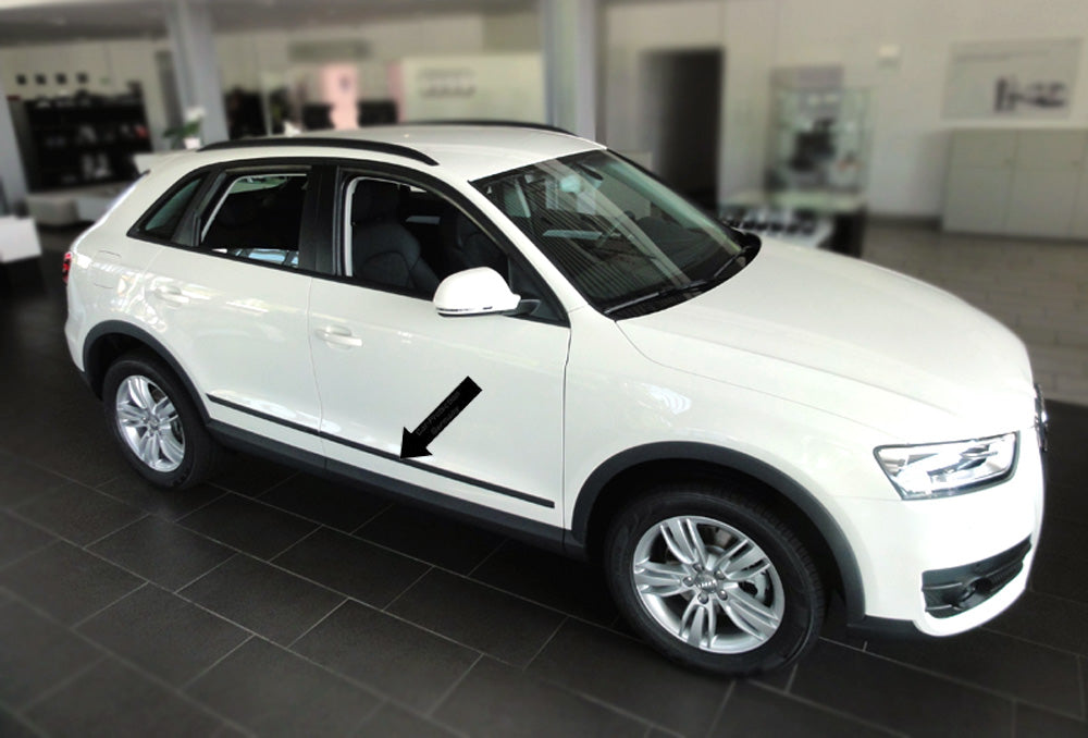 Seitenschutzleisten schwarz für Audi Q3 SUV Kombi ab Baujahr 06.2011- F35 b