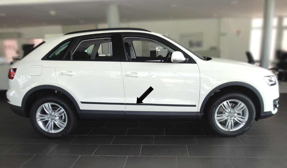 Seitenschutzleisten schwarz für Audi Q3 SUV Kombi ab Baujahr 06.2011- F35 d