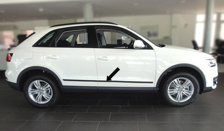 Seitenschutzleisten schwarz für Audi Q3 SUV Kombi ab Baujahr 06.2011- F35 d