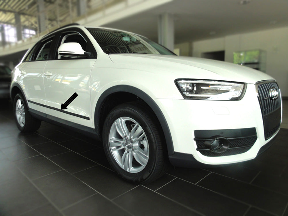 Seitenschutzleisten schwarz für Audi Q3 SUV Kombi ab Baujahr 06.2011- F35 f