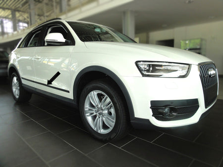 Seitenschutzleisten schwarz für Audi Q3 SUV Kombi ab Baujahr 06.2011- F35 f