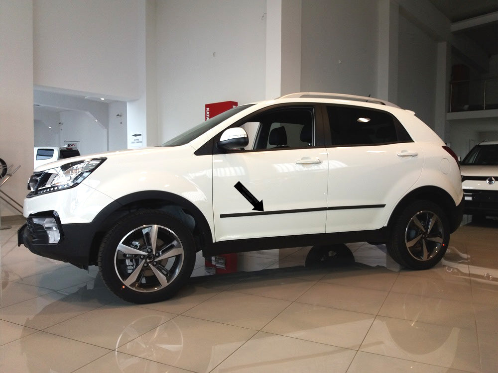 Seitenschutzleisten schwarz für SsangYong Korando SUV ab facelift Bj. 2017- F3 f