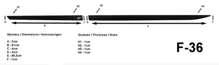 Seitenschutzleisten schwarz für Chevrolet Aveo T300 Schrägh. 5-Türer 3.2011- F36 c