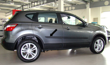 Seitenschutzleisten schwarz für Nissan Qashqai I 1. Generation 2007-10.2013 F41 b