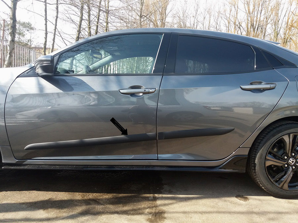 Seitenschutzleisten schwarz für Honda Civic X Schrägheck 5-Türer ab 09.2016- F41 d