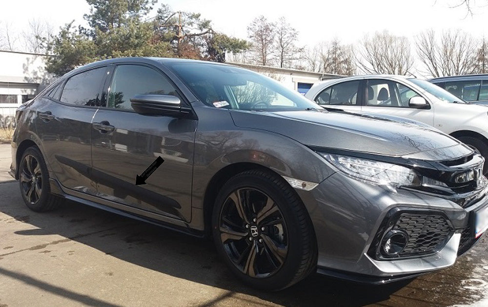 Seitenschutzleisten schwarz für Honda Civic X Schrägheck 5-Türer ab 09.2016- F41 e