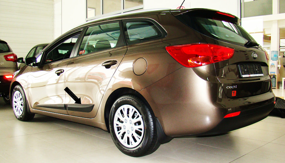 Seitenschutzleisten schwarz für Kia cee’d II Kombi ceed 2. Gen. ab 04.2012- F42 b