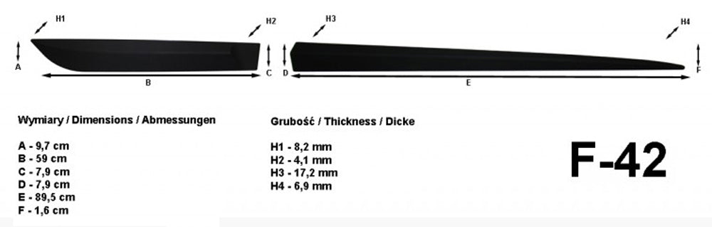 Seitenschutzleisten schwarz für Kia cee’d II Kombi ceed 2. Gen. ab 04.2012- F42 c