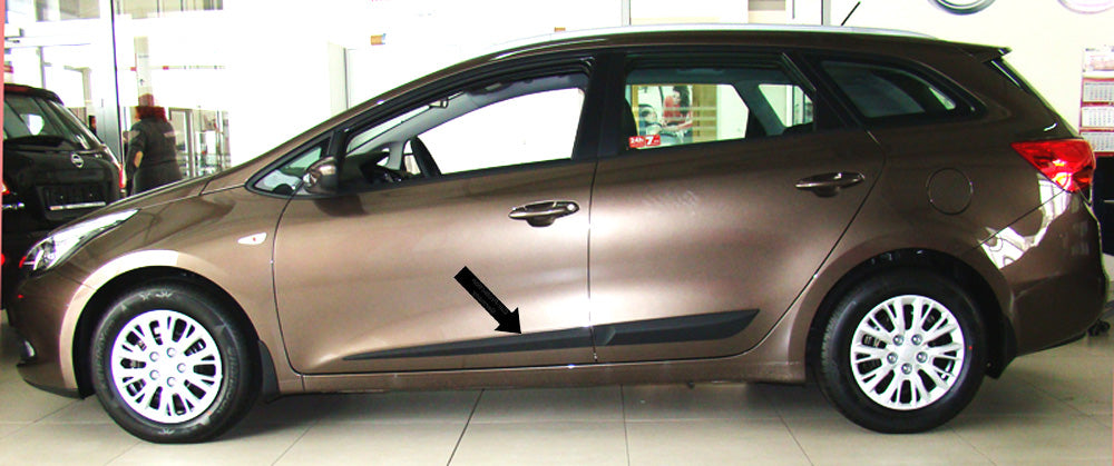 Seitenschutzleisten schwarz für Kia cee’d II Kombi ceed 2. Gen. ab 04.2012- F42 d