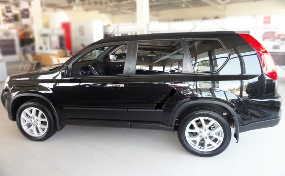 Seitenschutzleisten schwarz für Nissan X-Trail II T31 SUV Kombi 2008-11.2013 F43 d