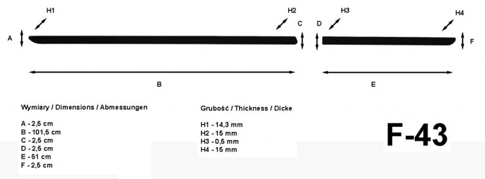 Seitenschutzleisten schwarz für Skoda Citigo Schrägheck 5-Türer ab 10.2011- F43 c