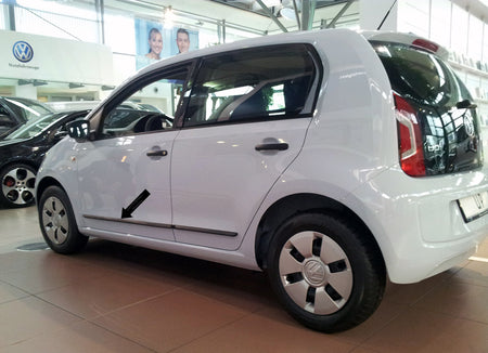 Seitenschutzleisten schwarz für Volkswagen VW up! Schrägheck 5Türer ab 2012- F43 b
