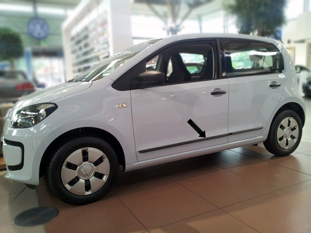 Seitenschutzleisten schwarz für Volkswagen VW up! Schrägheck 5Türer ab 2012- F43 d