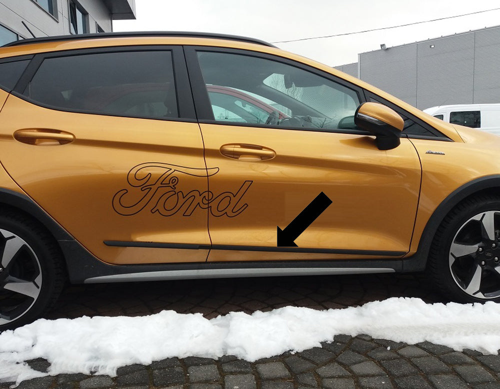 Seitenschutzleisten schwarz für Ford Fiesta VII ab Baujahr 01.2017- F43 d