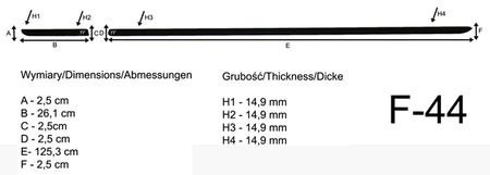Seitenschutzleisten schwarz für Skoda Citigo Schrägheck 3-Türer ab 10.2011- F44 c