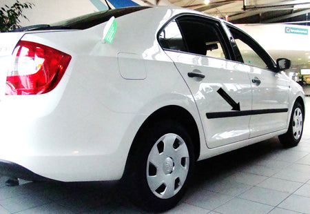 Seitenschutzleisten schwarz für Skoda Rapid hatchback Schrägheck ab 07.2012- F46 d