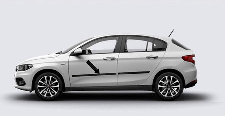 Seitenschutzleisten schwarz für Fiat Tipo Schrägheck ab Baujahr 03.2016- F46 b