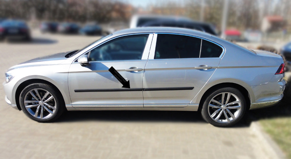 Seitenschutzleisten schwarz für VW Passat B8 Limousine Typ 3G2 ab 08.2014- F46 e