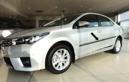 Seitenschutzleisten schwarz für Toyota Corolla Limousine E160 ab 2012- F50 b
