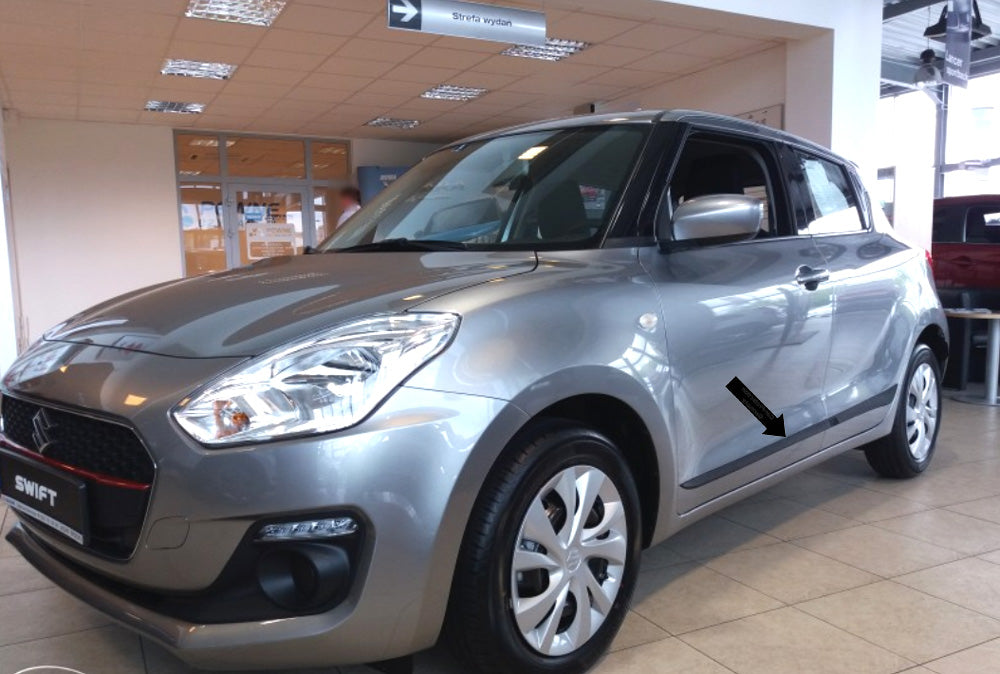Seitenschutzleisten schwarz für Suzuki Swift V 5-Türer Typ AZ ab 04.2017- F53 b