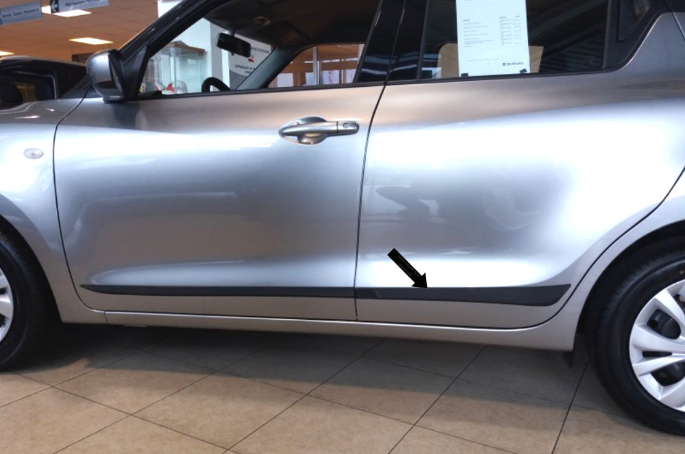 Seitenschutzleisten schwarz für Suzuki Swift V 5-Türer Typ AZ ab 04.2017- F53 d