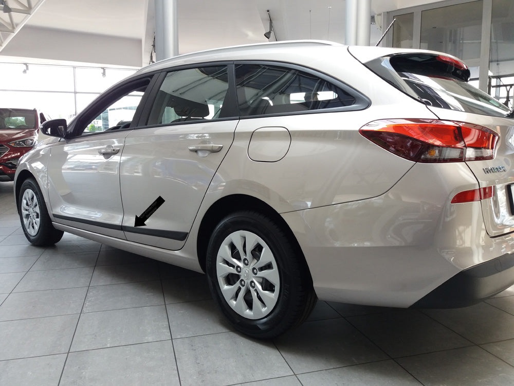 Seitenschutzleisten schwarz für Hyundai i30 CW III Kombi ab Bj. 06.2017- F54 e