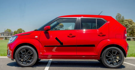 Seitenschutzleisten schwarz für Suzuki Ignis III Typ MF ab Baujahr 10.2016- F55 b