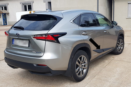 Seitenschutzleisten schwarz für Lexus NX 300H SUV NX300H ab Baujahr 07.2014- F58 d