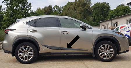 Seitenschutzleisten schwarz für Lexus NX 300H SUV NX300H ab Baujahr 07.2014- F58 e