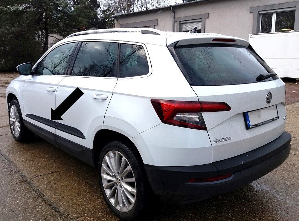 Seitenschutzleisten schwarz für Skoda Karoq SUV ab Baujahr 07.2017- F59 b