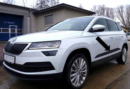 Seitenschutzleisten schwarz für Skoda Karoq SUV ab Baujahr 07.2017- F59 d