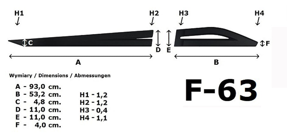 Seitenschutzleisten schwarz für Suzuki Across ab Baujahr 07.2020- F63 c