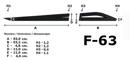 Seitenschutzleisten schwarz für Suzuki Across ab Baujahr 07.2020- F63 c