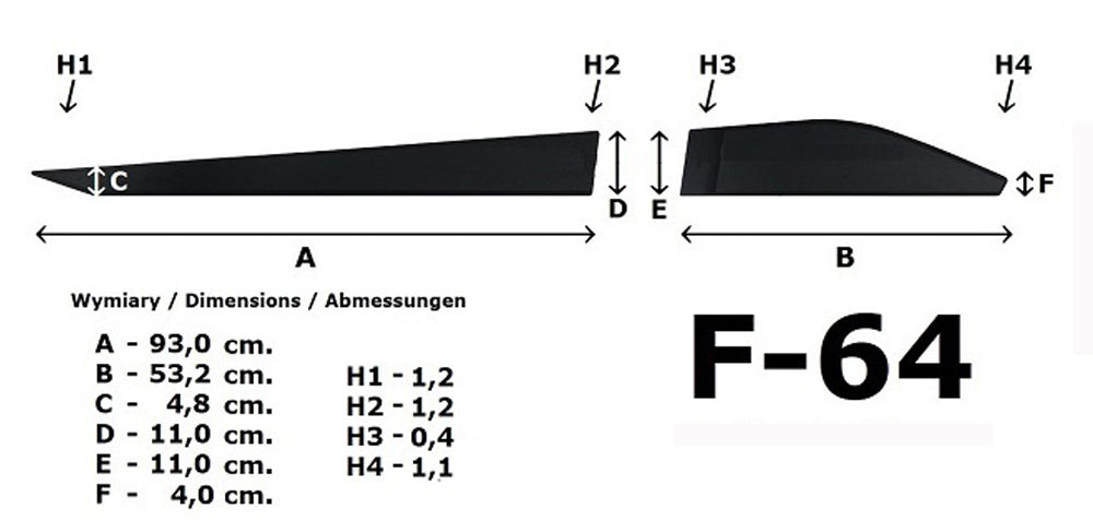 Seitenschutzleisten schwarz für Suzuki Across ab Baujahr 07.2020- F64 c