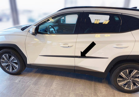 Seitenschutzleisten schwarz für Hyundai Tucson SUV 4. Gen. Typ NX4 09.2020- F68 b