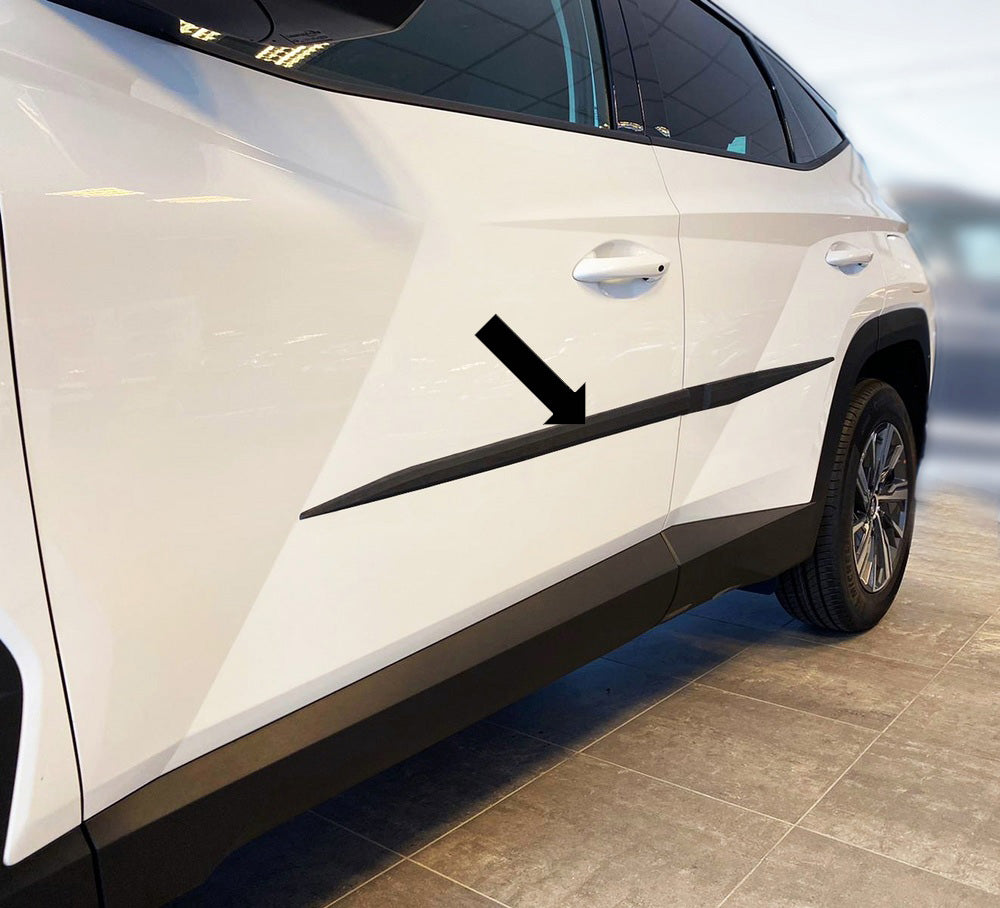 Seitenschutzleisten schwarz für Hyundai Tucson SUV 4. Gen. Typ NX4 09.2020- F68 d